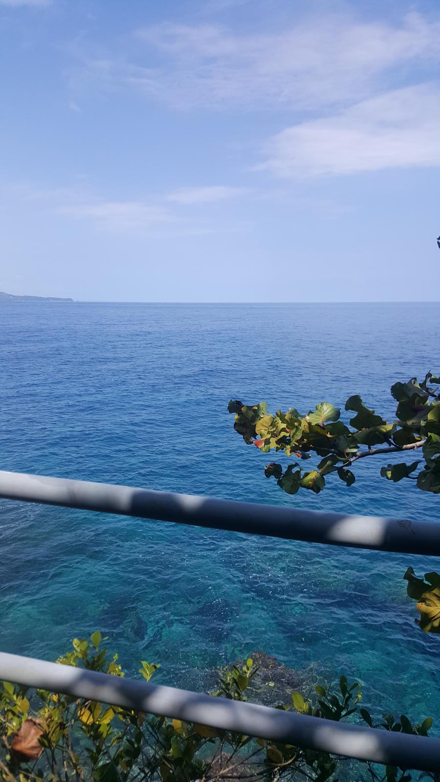 Turquoise Caribbean waters off the Jamaican coast